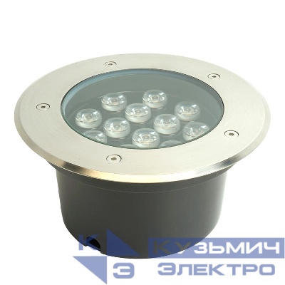 Светильник SP4114 12Вт 2700К IP67 180хH90мм 12LED внутр. d130мм тротуарный FERON 32021