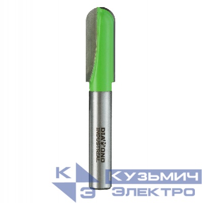 Diamond Industrial Фреза пазовая полукруглая (галтельная) 10x25 мм, S=8 мм, Z=2 Diamond Industrial