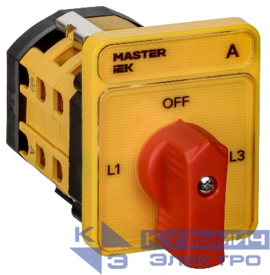Переключатель кулачковый 63А (сх. 98) стандартная рукоятка IEK MI-CS10-063-098