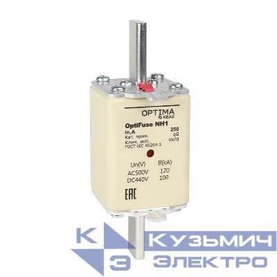 Вставка плавкая OptiFuse NH1-63-gG-УХЛ3 КЭАЗ 374940