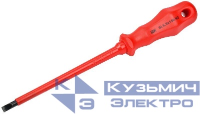 Отвертка диэлектрическая шлицевая SL6.5х150 K2 1000В ARMA2L 3 IEK A2L3-SC30-K2-SL-65-150