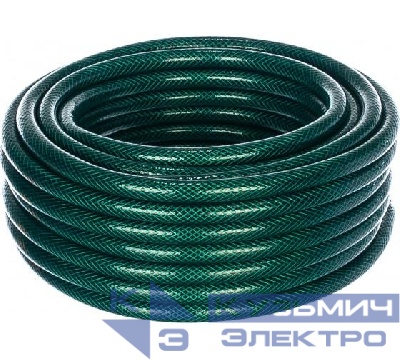 Шланг поливочный ПВХ трехслойн. армир. 3/4дюйм 25м зел. Вихрь 73/7/2/1