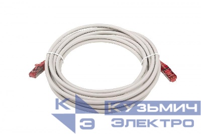 Патч-корд кат.5E F/UTP экранир. LSZH PC-LPM-STP-RJ45-RJ45-C5e-5M-LSZH-GY 5м сер. Hyperline 42339