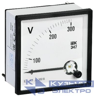 Вольтметр Э47 96х96мм 300В кл. точн. 1.5 IEK IPV20-6-0300-E