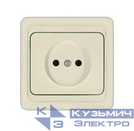 Розетка 1-м СП Валери 16А сл. кость UNIVersal Б-В0022