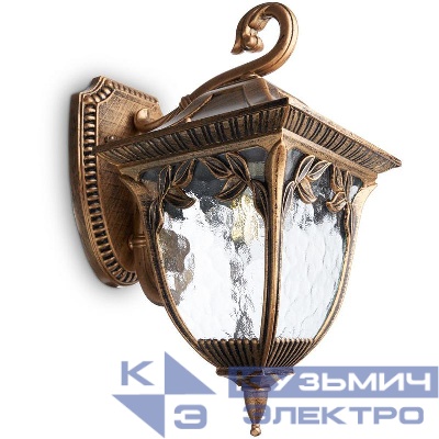 Светильник PL4072 60Вт E27 IP44 230В садово-парковый черн. зол. FERON 11484