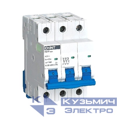 Выключатель автоматический модульный 3п 8In 25А 15кА NBP-63R CHINT 352394