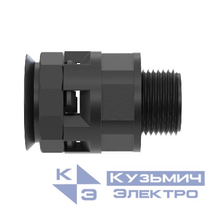 Переходник труба-коробка DN 17мм М20х1.5 полиамид черн. IP66 DKC PAM17M20N