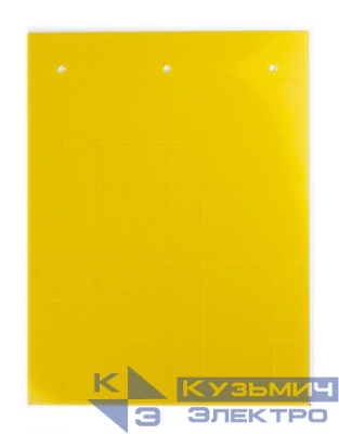Табличка полужесткая клейкое основание ПВХ-0.5 желт. (уп.240шт) DKC TAS2715AY