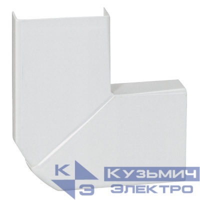 Угол для кабель-канала плоский изменяемый для мини-плинтусов DLPlus 32х12.5 бел. Leg 030253