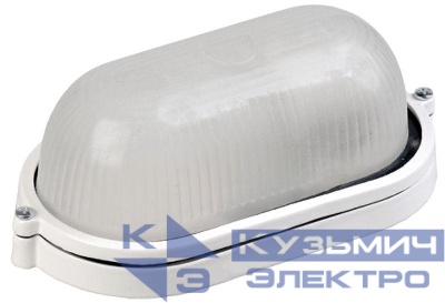 Светильник НПП 1401 60Вт E27 IP54 бел. овал IEK LNPP0-1401-1-060-K01