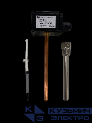 Датчик температуры погружной 0-50град.C 150мм 4-20мА 24В с гильзой SE SPT1C150