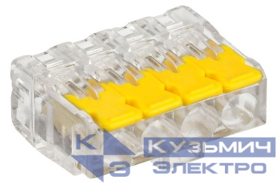 Клемма строительно-монтажная СМК 228-414 (уп.4шт) IEK UKZ60-414-004