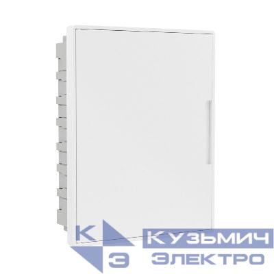 Щиток встраиваемый FRAME 24мод. для полых стен с бел. дверцей с 4 шинами PEN (2шт на 8 отверст. и 2шт на 6 отверст.) бел. DKC F24B3WW