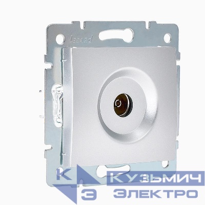 Розетка телевизионная оконечная TV СП Karina механизм матов. серебр. LEZARD 707-4388-130