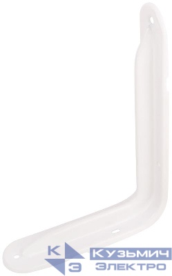 Уголок-кронштейн усиленный 140х200мм (1.0мм) бел. FIT 65961