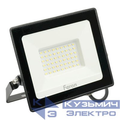 Прожектор светодиодный LL-931 70Вт 6400К IP65 AC 230В/50Гц 2835SMD черн. FERON 41551