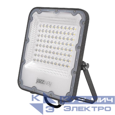 Прожектор светодиодный PFL-S4 50Вт 6500К IP65 80град. ДО с линзовым модулем Pro+ JazzWay 5036420