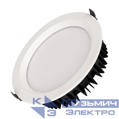 Светильник светодиодный MS-MIST-BUILT-R220-30W Day4000 (WH 110 deg 230В) IP54 металл Arlight 039064
