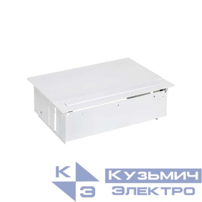 Блок розеточный врезной с крышкой и мет. вводом 4х2P+E бел. Simon 400 45404000-130