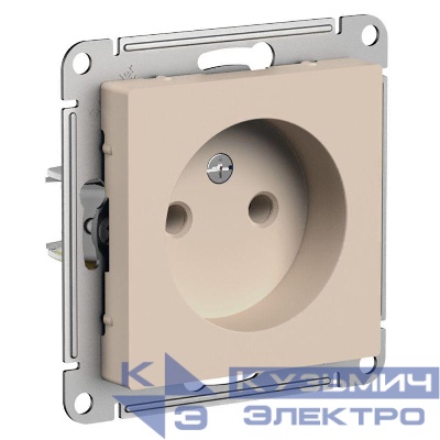 Розетка AtlasDesign 16А без заземл. без шторок механизм песочн. SE ATN001241