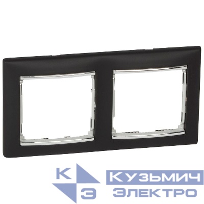 Рамка 2-м Valena ноктюрн./сер. штрих (DIY-упак.) IEK 696739