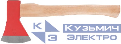 Топор 1000г деревянная ручка; кованая усилен. сталь FIT 46010