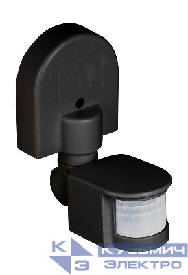Датчик движения (ИК) MS-16Cb настен. 1200Вт 180гр. до 12м IP44 черн. PROxima EKF dd-ms-16Cb