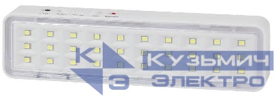 Светильник светодиодный DBA-101-0-20 30LED 5ч IP20 аварийный непостоянный Эра Б0044394