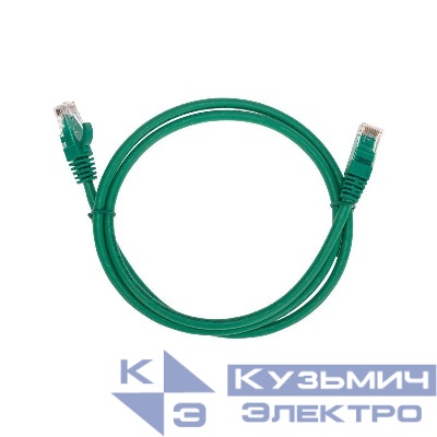 Патч-корд U/UTP CAT 6 RJ45-RJ45 26AWG LSZH зел. 1м Rexant 02-0296-1