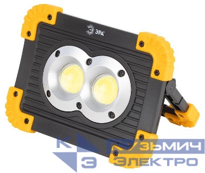 Фонарь-прожектор аккумуляторный Рабочие Практик PA-803 COB 10Вт + LED 3Вт 4 режима аккум./элементы питания Эра Б0054037