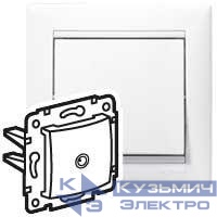 Розетка телевизионная оконечная TV СП Valena 10дБ механизм бел. (DIY-упак.) Leg 694276