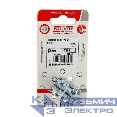 Зажим для троса Duplex 3мм (уп.2шт) Zitar 108072