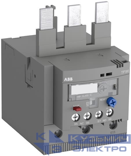 Реле перегрузки тепл. TF96-87 диапазон уставки 75.0-87.0А для контакторов AF80 AF96 класс перегрузки 10 ABB 1SAZ911201R1005