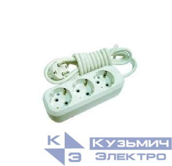 Удлинитель 3х3м с заземл. 16А IP20 Makel MGP133