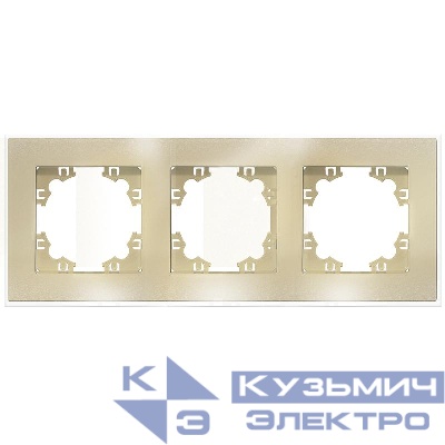 Рамка 3-м Афина стеклянная зол. UNIVersal 2292