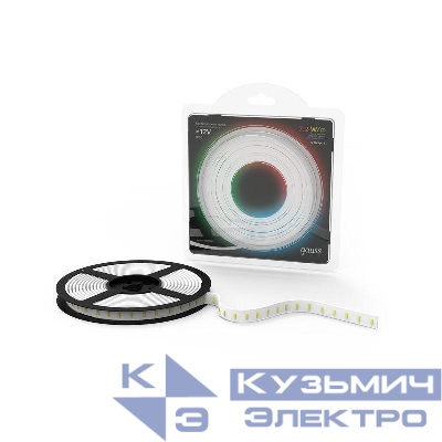 Лента светодиодная Black 5050/30-SMD 7.2Вт/м RGB IP20 330лм/м 12В (блист.5м) GAUSS 312000407