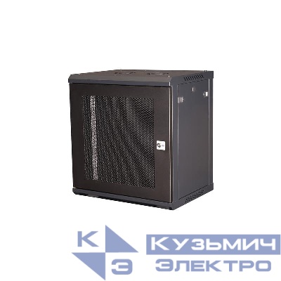 Шкаф телекоммуникационный настен. 19дюйм 12U 635х600х450мм дверь перфорация черн. Datarex DR-653001