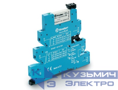 Модуль интерфейсный (сборка 34.51.7.060.0010 + 93.63.8.230) электромеханич. реле MasterPLUS 1CO 6А AgNi 230-240В AC IP20 винт. клеммы FINDER 393182300060