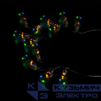 Гирлянда светодиодная садовая Solar "Большие Шары" 10 ламп мультицвет IP44 GAUSS GS035