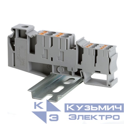 Клемма гибридная винтовой зажим 35кв.мм; push-in 4х6кв.мм; 6х2.5кв.мм DKC VPR-T-35-4X6-6X2.5