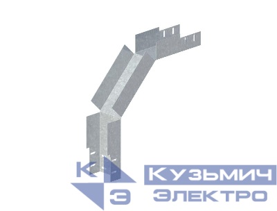 Угол для лотка внешний 90град. 100х50 сталь 0.7мм ЛМс-90Н цУТ2.5 оцинк. СОЭМИ Н0122330312