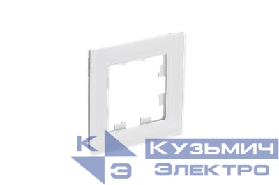 Рамка 1-м AtlasDesign Nature натур. стекло бел. SE ATN360101