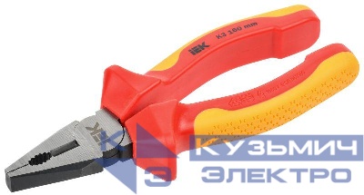 Пассатижи диэлектрические 160мм K3 ARMA2L 3 IEK A2L3-PL20-K3-160