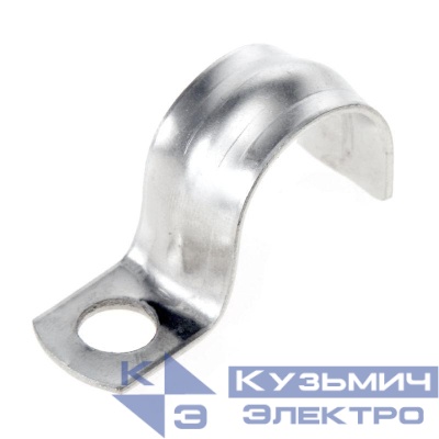 Скоба крепежная однолапковая СМО d19-20мм отверст. d6.5мм метал. (уп.100шт) Промрукав PR08.3743