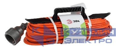 Удлинитель-шнур на рамке 1х40м с заземл. 16А IP20 UFx-1e-3х1.5-40m ПВС 3х1.5 Эра Б0046813