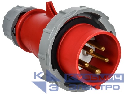 Вилка переносная с ф/и ССИ-0152ф 16А 6ч 380В 3P+PE+N IP67 IEK PSR02-016-5-6-67