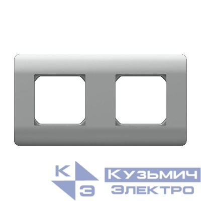 Рамка 2-м NEW3-E универс. серебр. CHINT 431435