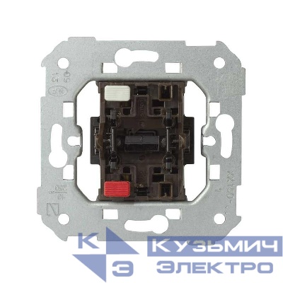 Выключатель кнопочный 1-кл. СП Simon 82/82Nature/88 10А механизм Simon 75150-39