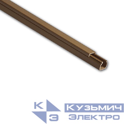 Кабель-канал 12х12 L2000 пластик коричн. Ruvinil РКК-12х12-К